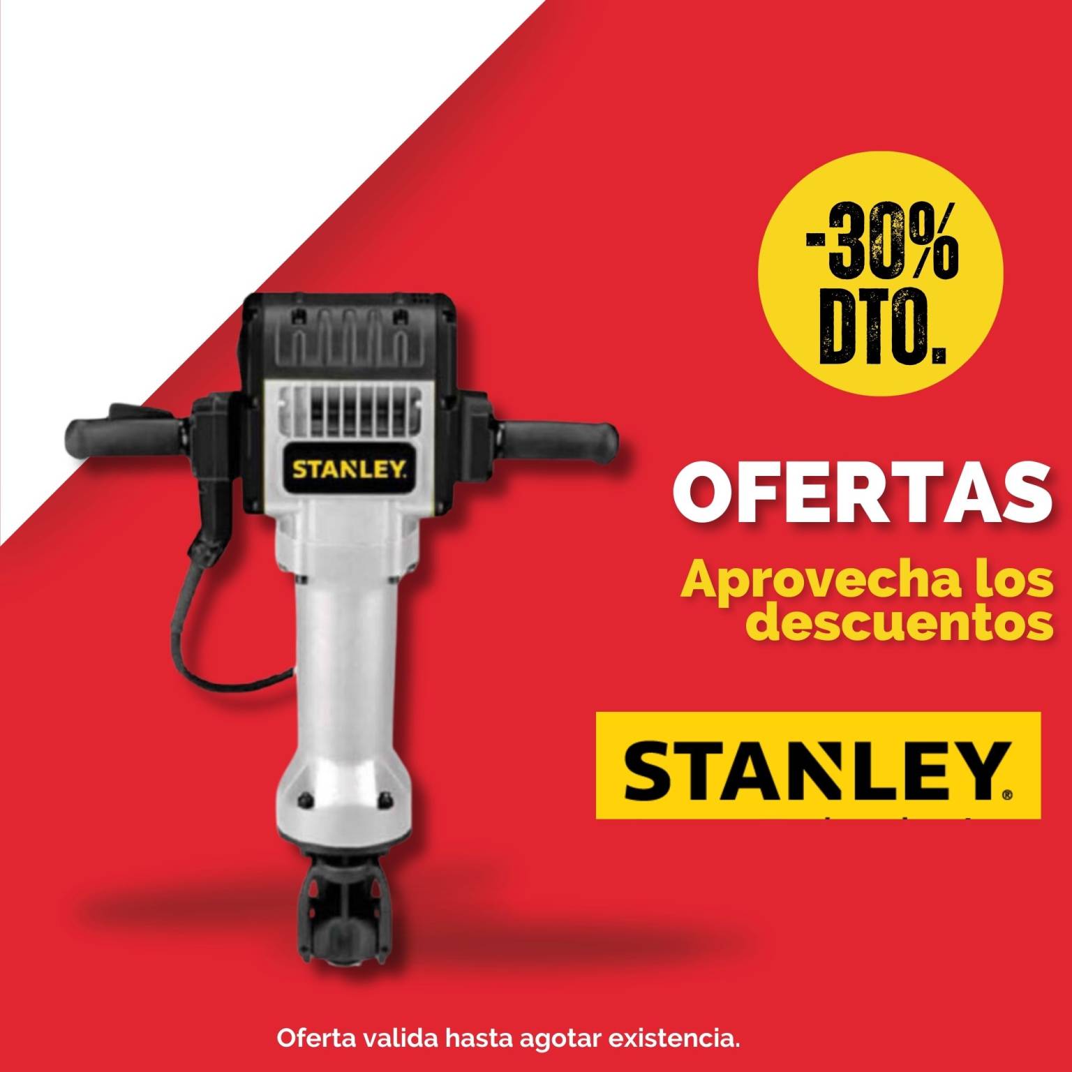 DEMOLEDOR ELÉCTRICO STANLEY MODELO BRE60 INCLUYE CARRO Y 3PUNTAS JETCO PANAMÁ